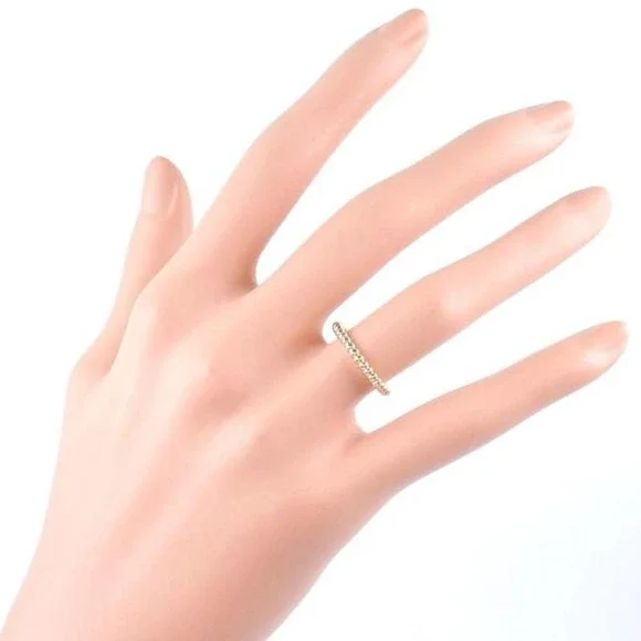 Van Cleef & Arpels Perlee Pearls Yellow Gold 18 Karat Ring Size 4 - Picture 3 of 5